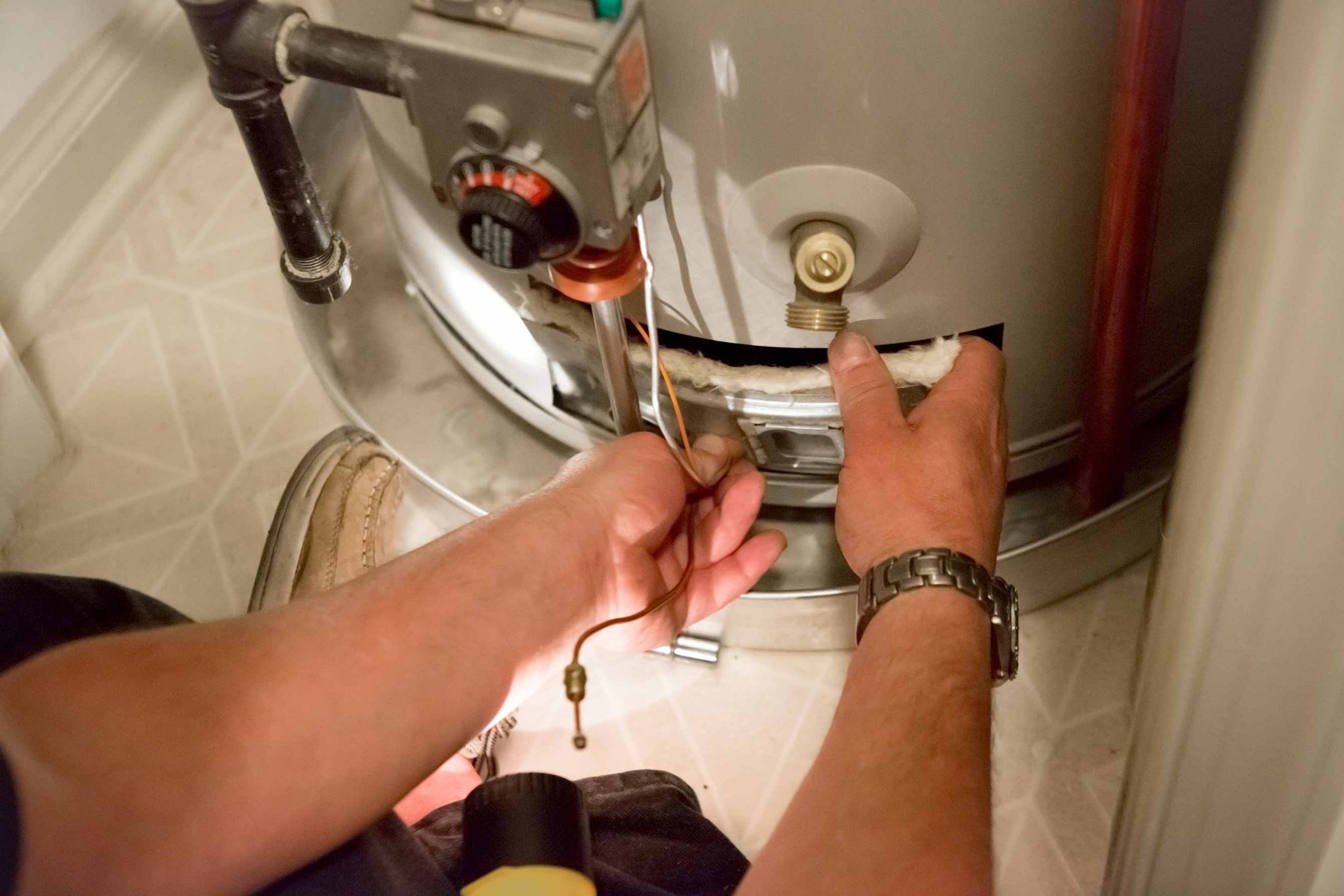 Hot water heater repair by Jed Mason Plumbing in Barnstaple